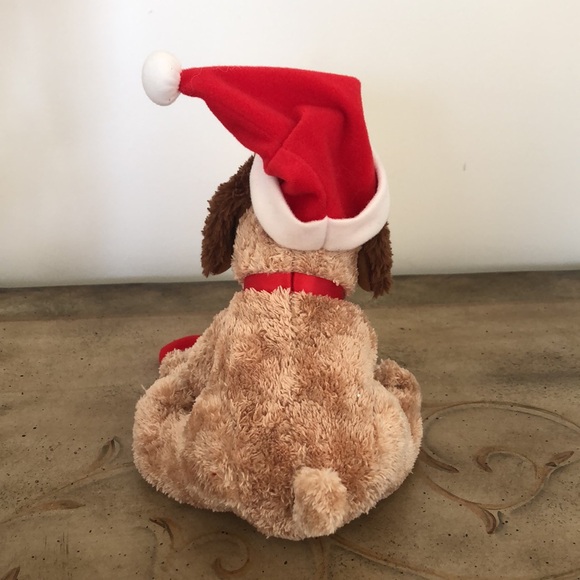 HALLMARK PLUSH PUPPY WITH SANTA HATS - Picture 3 of 4